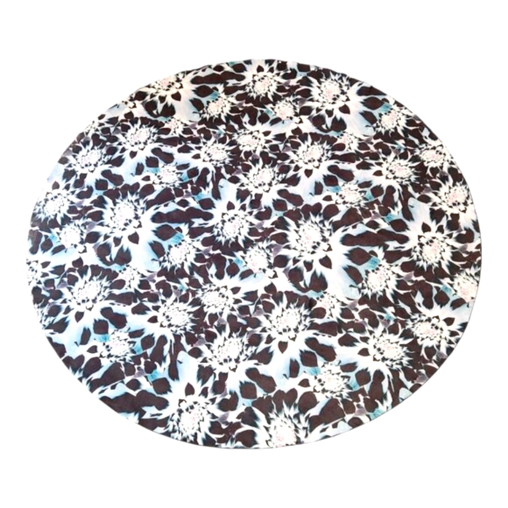 Avocado Activewear Floral Print Yoga Mat Tapestry Beach Blanket Rug 46" Diameter